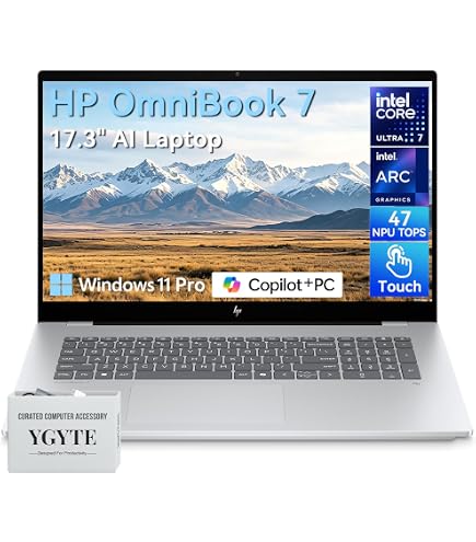 Amazon.com: HP OmniBook 7 AI Laptop, 17.3inch Touchscreen, NVIDIA